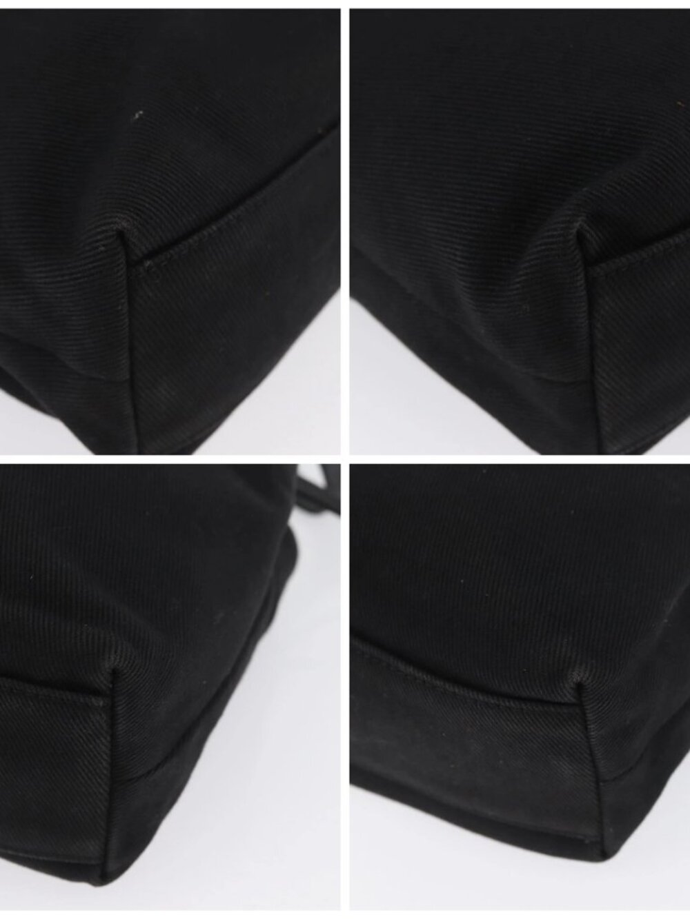 SAINT LAURENT Hand Bag Canvas Black Auth BA11425A - Picture 13 of 15